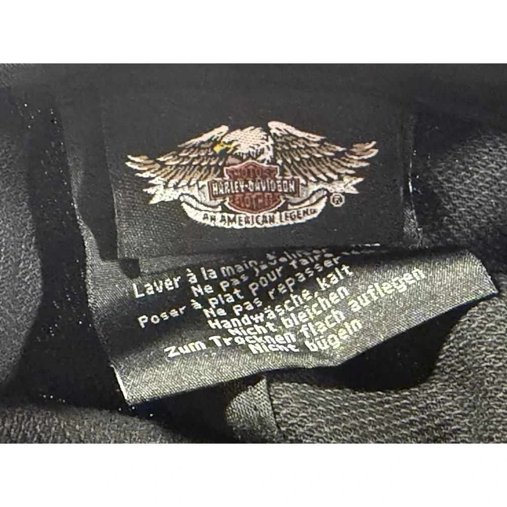 Harley-Davidson Women's Black Pink Rhinestone Logo Adjustable Baseball Cap Hat